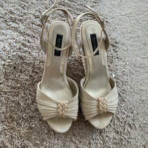 Goldish beige white house black market